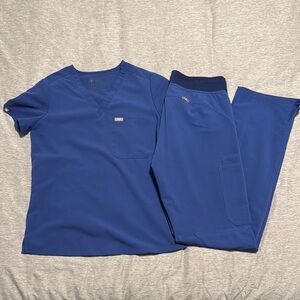 FIGS Denim Scrub Set